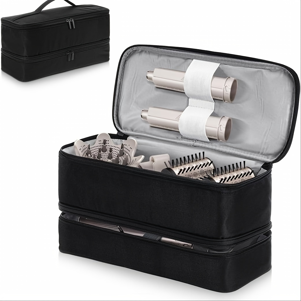 

Double-layer Travel Carrying Case For One-step Hair Dryer/volumizer/styler Travel Bag For Hairdressing Tools