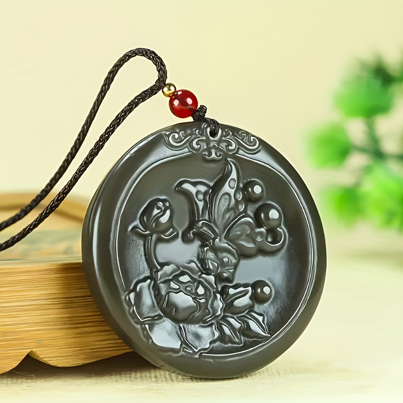 Flowering Prosperity Pendant Necklace Charm, Gift for Her