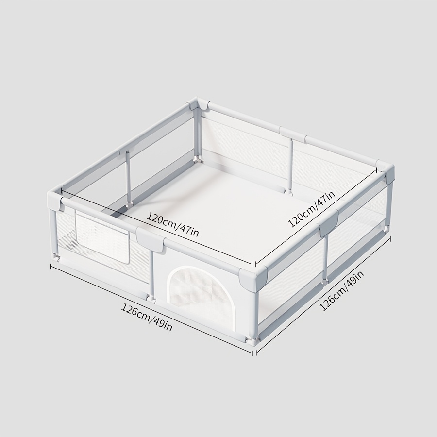 Image of A Safe Playpen For Babies, Suitable For Indoor And Outdoor Use At Home, During Travel, Or At Daycare. It Provides A Secure Area For Crawling, Learning, And Playing. Is Easy