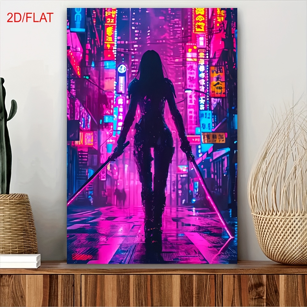 TEMU 2d Flat, 2d Flat, 2d Flat A Single Piece Of 2d Flat Frameless Featuring Prints And Paintings, Including Oil Artworks, Murals, And Decorative