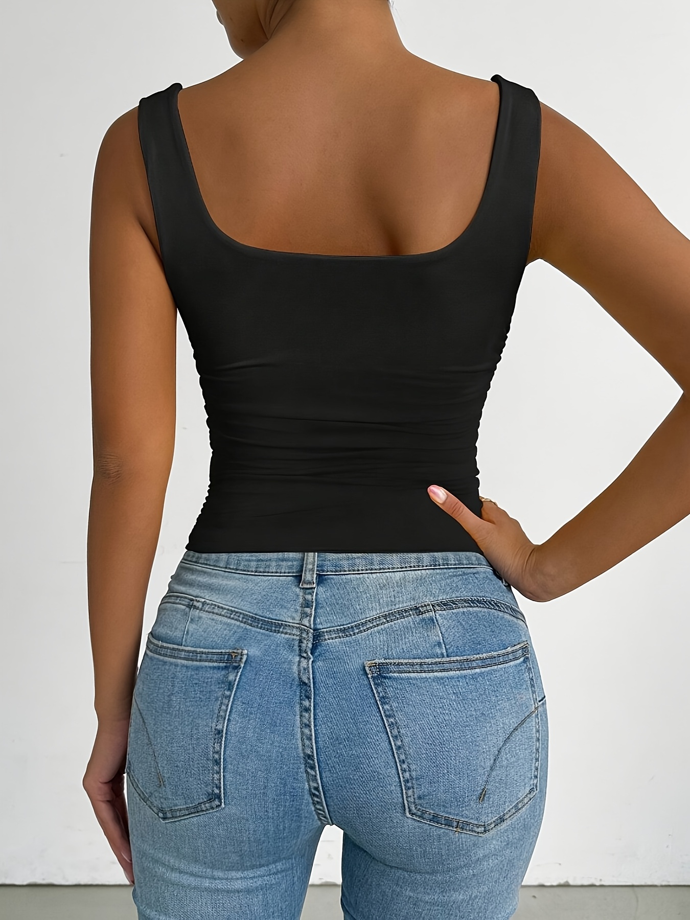 Women'S Red Strapless Tank Top - Skinny Fit, Sleeveless, All-Season, Sexy Style, Solid Color, Perfect for Casual Attire, Casual Attire Top|Strapless Fashion|Skinny Fit Top