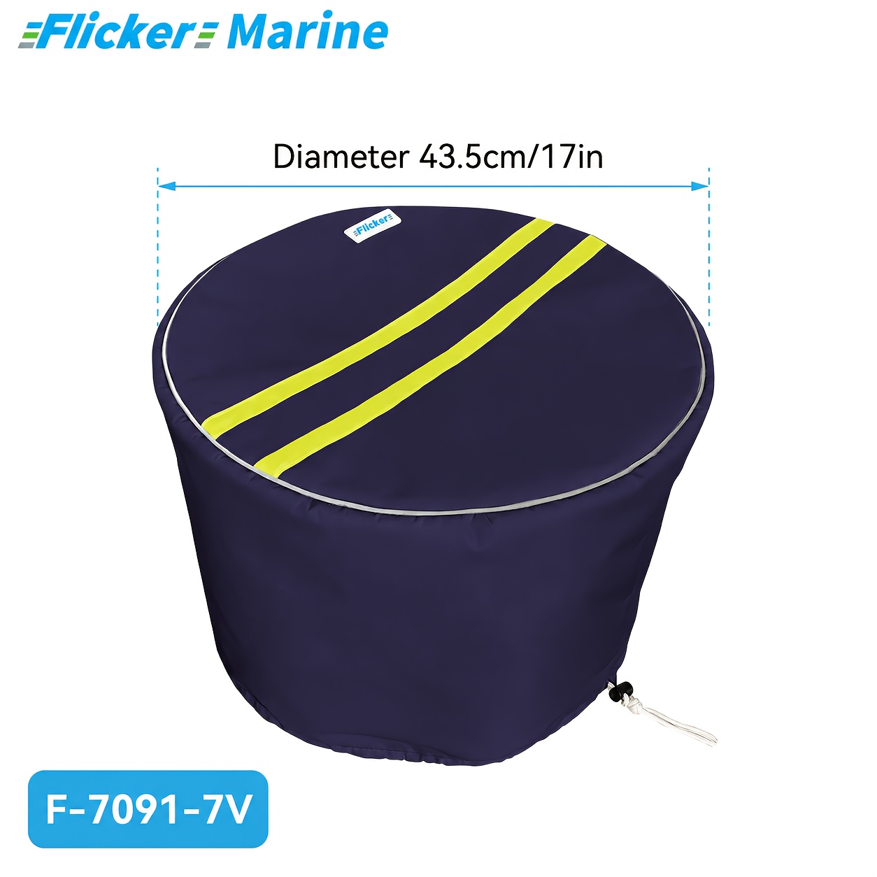 Boat Engine Propeller Cover with Reflective Strips for Night Visibility