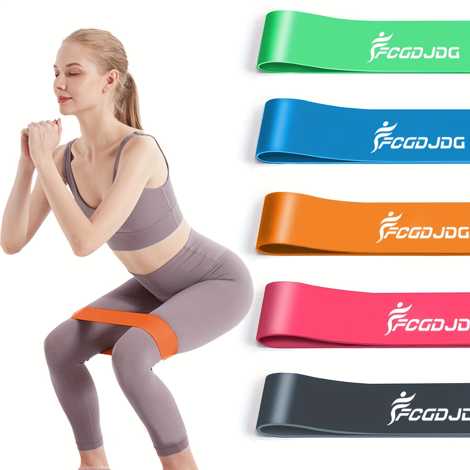 Yoga Exercise Resistance Loop Bands Storage Bag Instruction - Temu