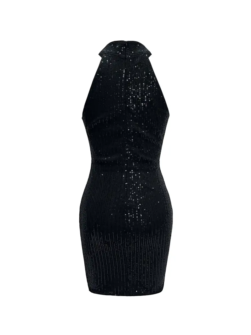 elegant directional black halter neck dress shoulder design - Temu Pakistan elegant directional black halter neck dress shoulder design - Temu Pakistan