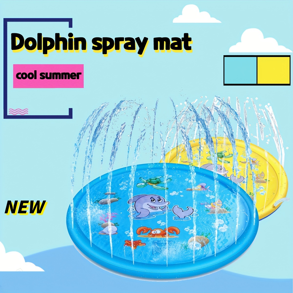 large size summer outdoor   games beach mat lawn inflatable sprinkler cushion toys cushion gift halloween christmas gift details 0