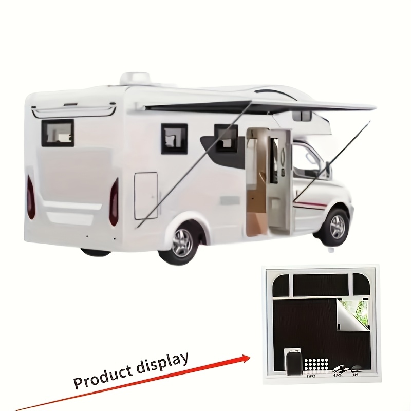 1 шт. полностью светонепроницаемой шторы, дорожные светонепроницаемые оконные шторы, портативная оконная штора для спален и общежитий, не требует установки, защита для окон и люков автодомов Детали 5