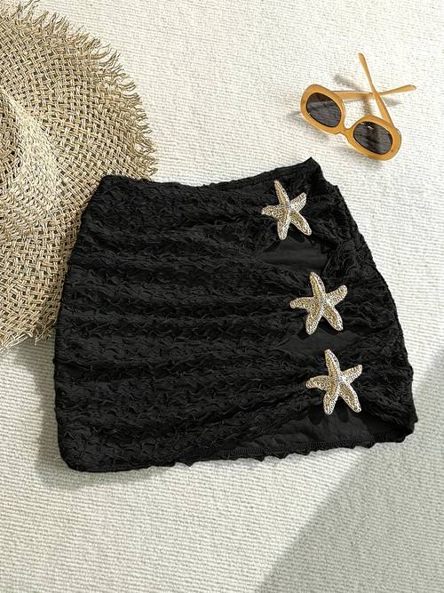 womens print bikini swim skirt summer beach wear