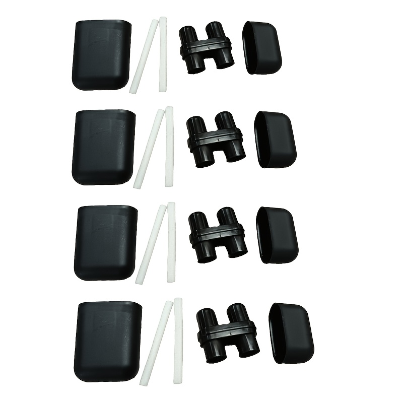 TEMU 4pcs Dual-hole Refillable Plastic Tubes, For Personal Use | Empty Tubes - Pvc Material, Portable Bottles, Suitable For Drivers - Compact Travel