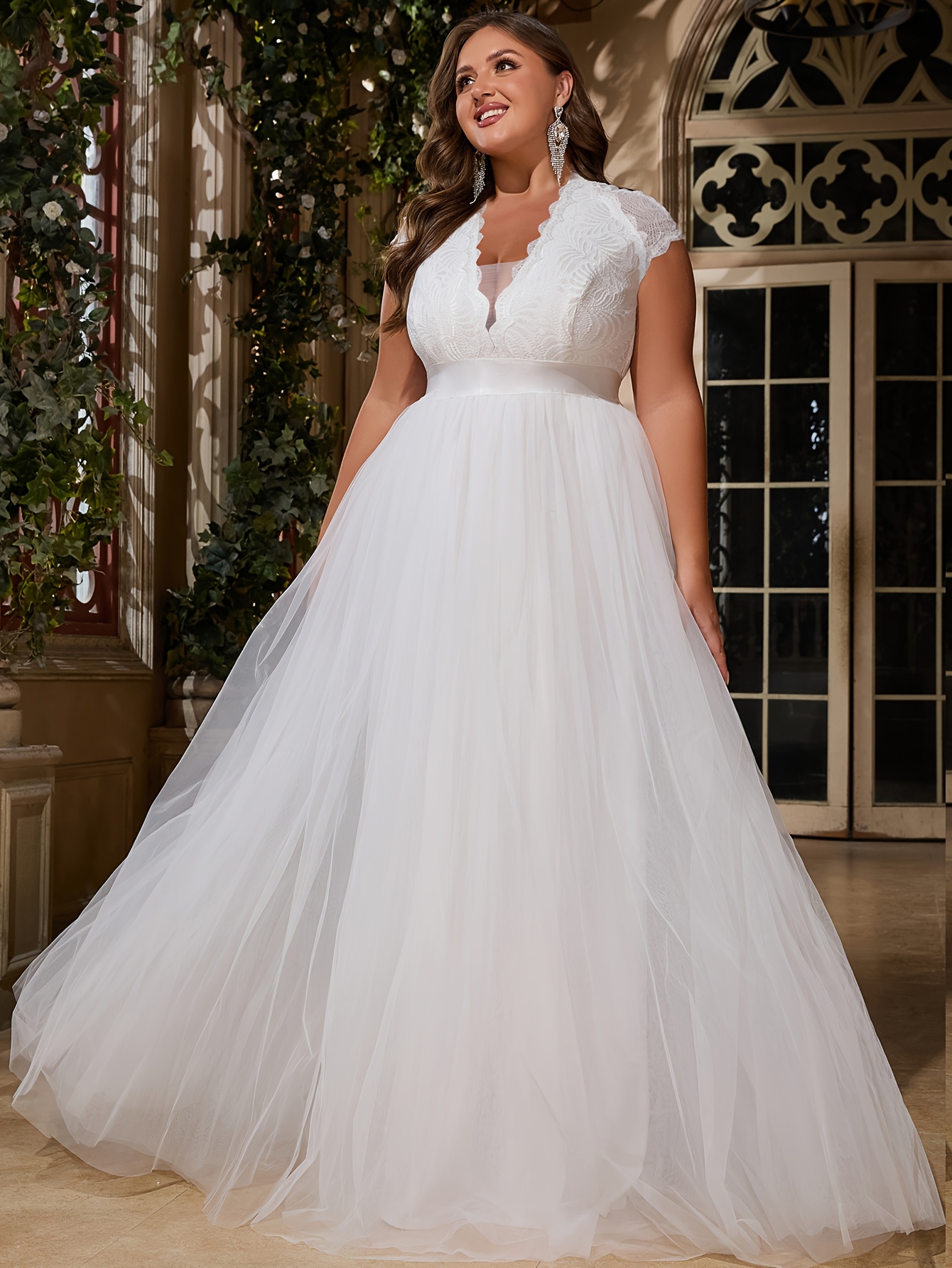 Wedding Plus Size 28 Evening Gowns Plus Size Square Neck Sequin