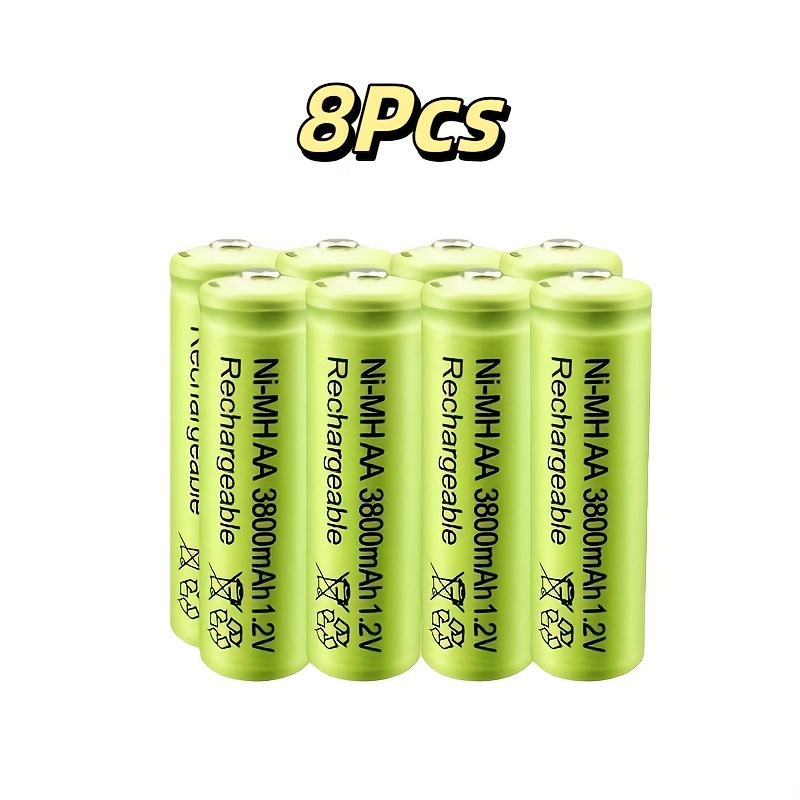 TEMU 1.2v Aa Rechargeable Batteries - 3800mah | Ossian Nickel Battery, Solid-state Development, Compatible With Humidifiers And Electric Toothbrushes