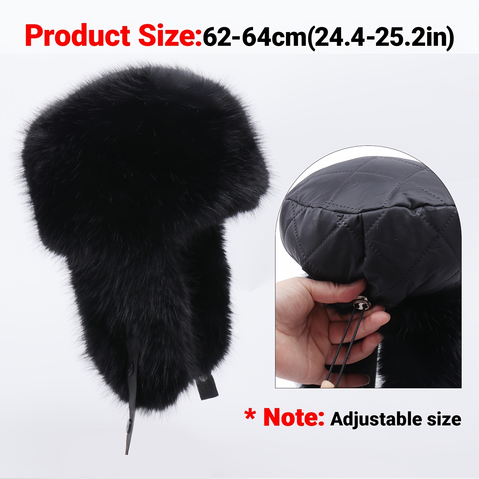 mens ushanka hat cap winter warm trapper hat pilot - Temu Pakistan