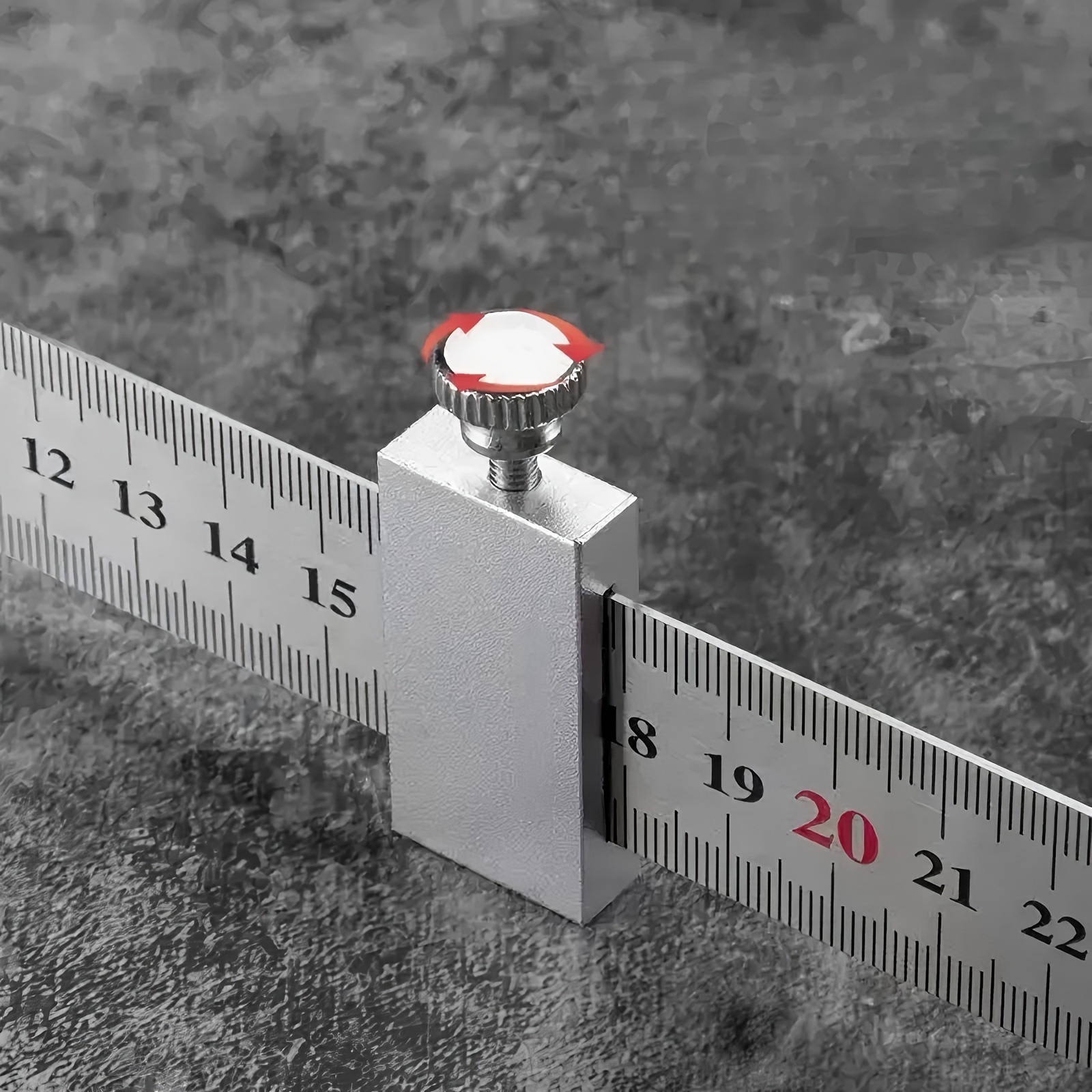 1 Set Precision Carbon Steel Woodworking Square Ruler - Easy-to-Use Aluminum Alloy Locator with Marking Gauge for Accurate Measurement