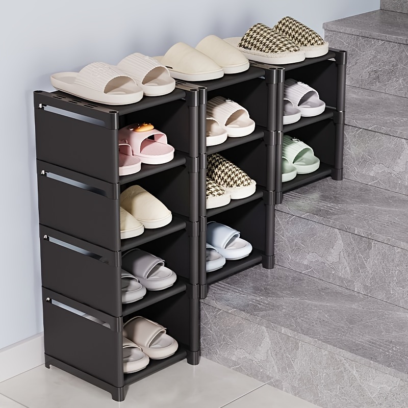 Shoe Rack Small Plastic Shoe Boxes Stackable Shoe Organizer