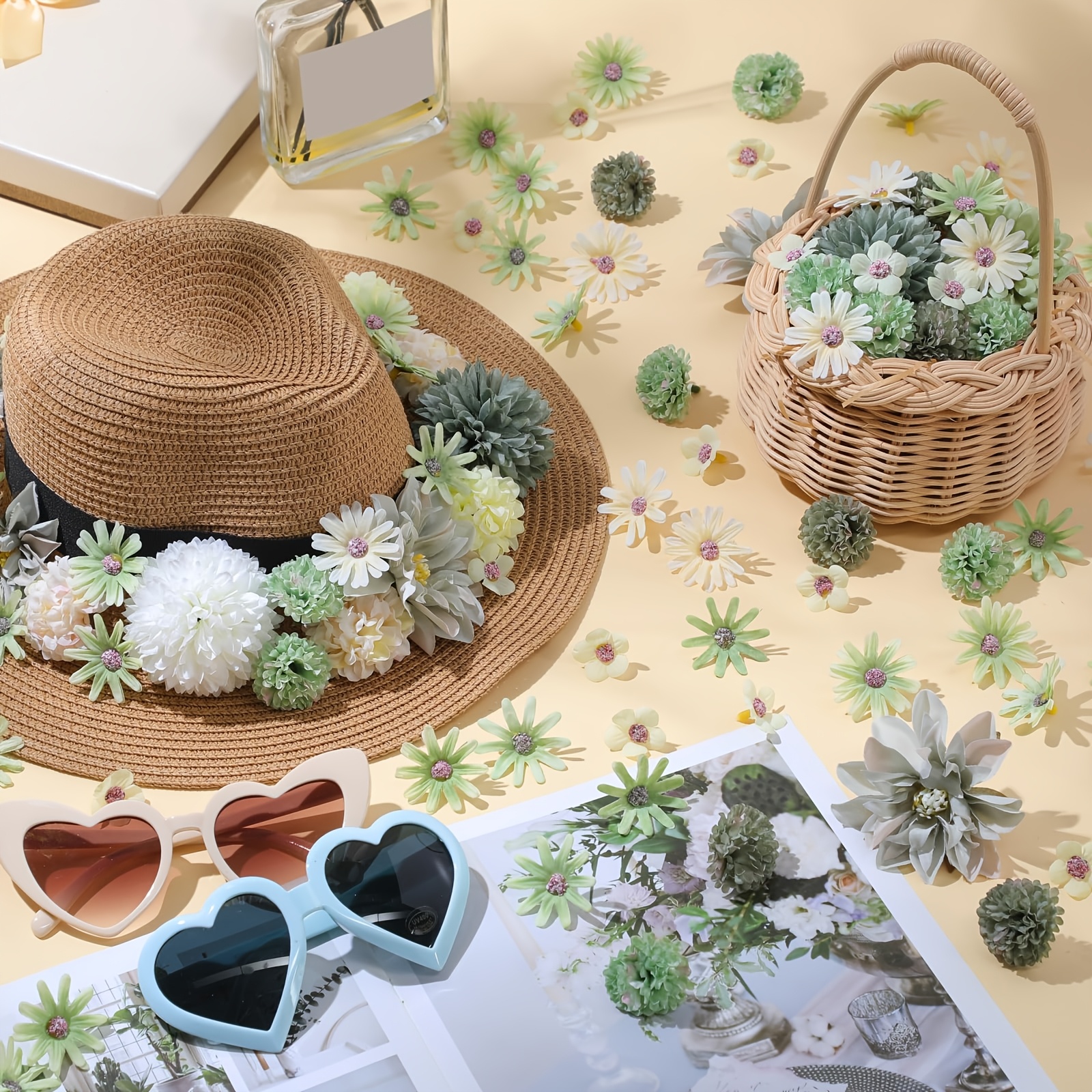 20 40pcs flower heads crafts mini silk flower heads Temu Australia