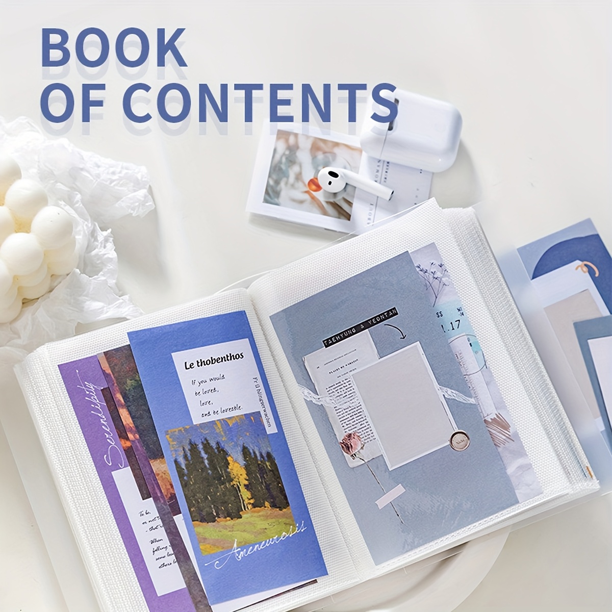 20 60pcs   plastic photo album book corner shape   matte transparent large capacity minimalist small exquisite storage album with pocket material for photo   information 0