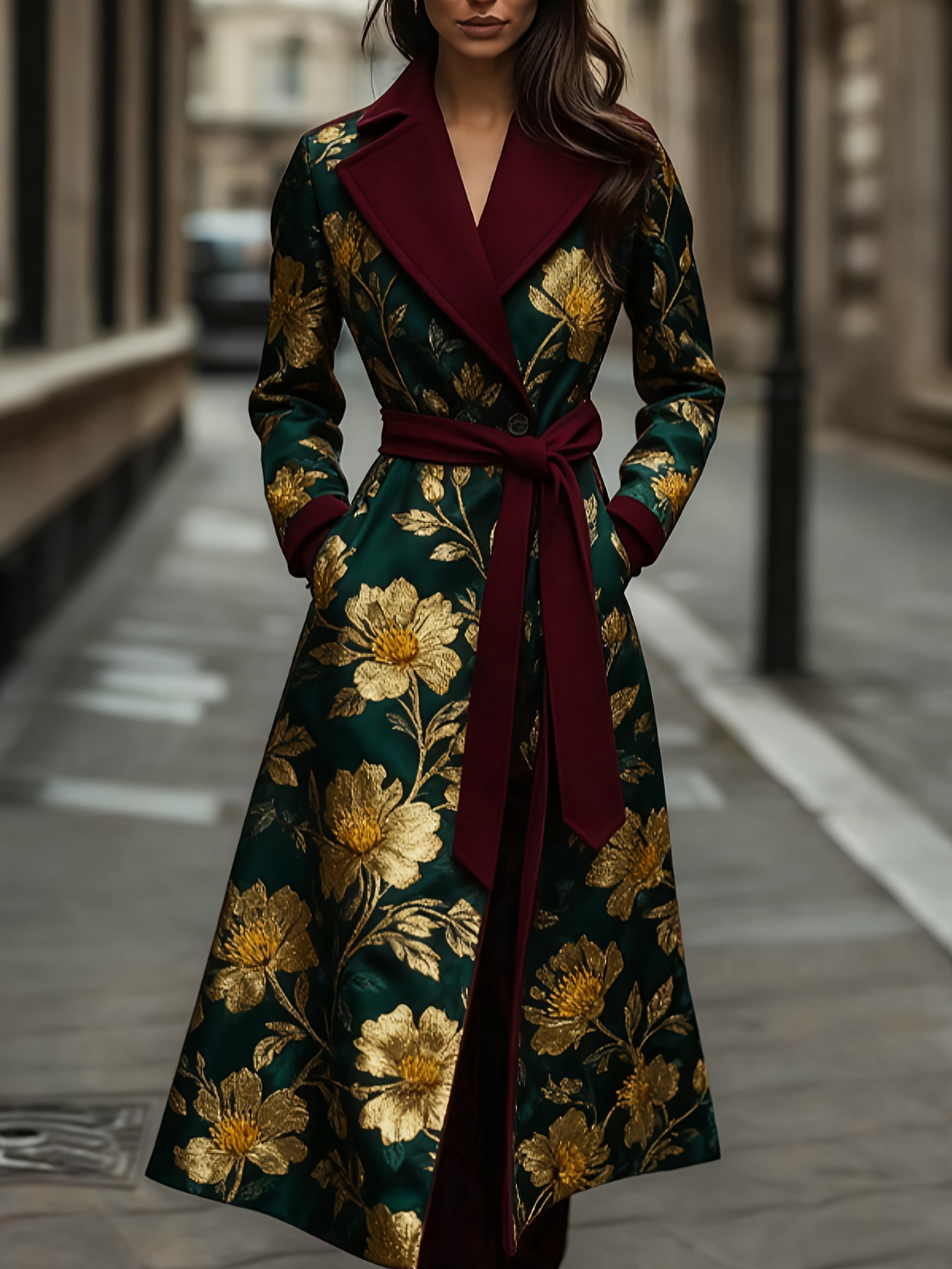 long dress coats for women sold on Temu United States