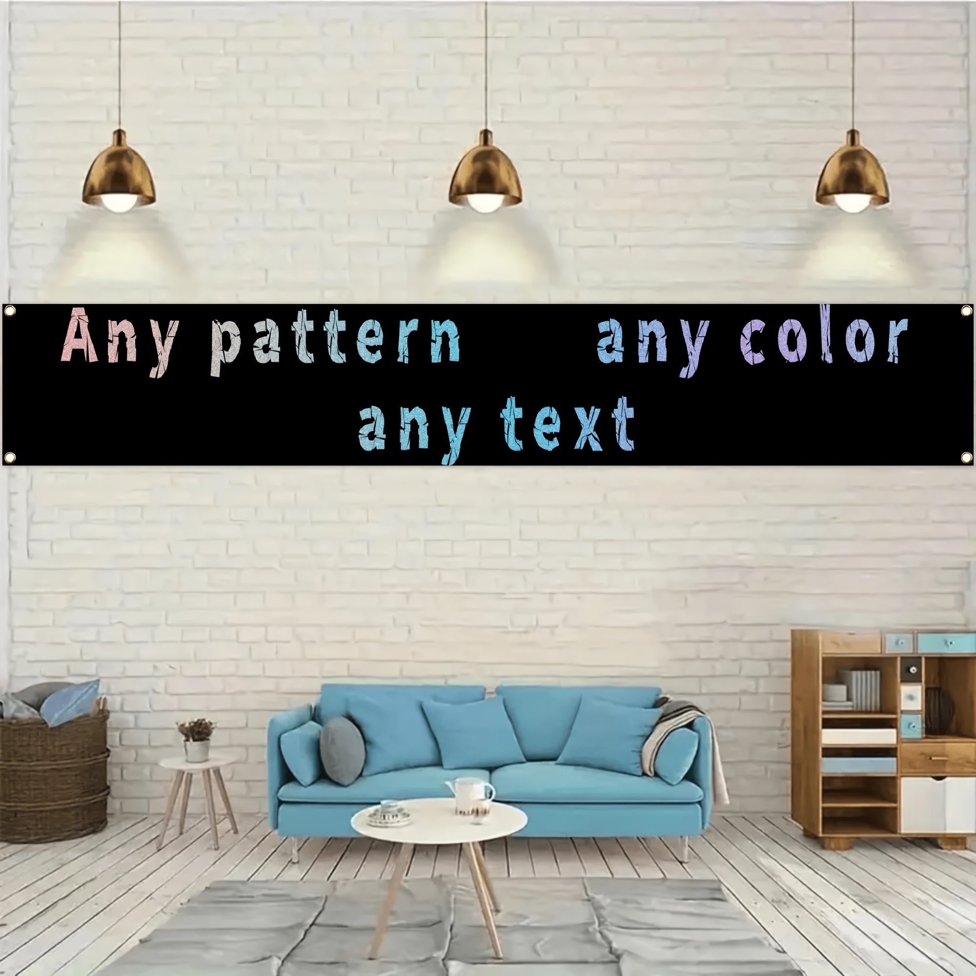 TEMU 1pc Drapeau bannière personnalisable avec 4 boucles - et disposition , impression de haute qualité pour les promotions intérieures/extérieures,