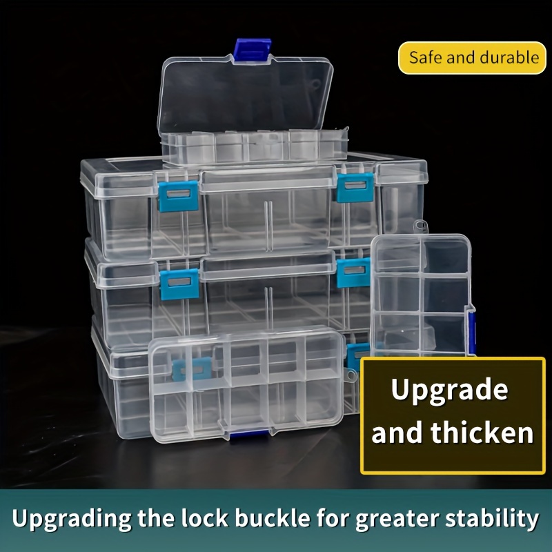 Transparent Plastic Box Detachable Parts Box Fishing Gear - Temu