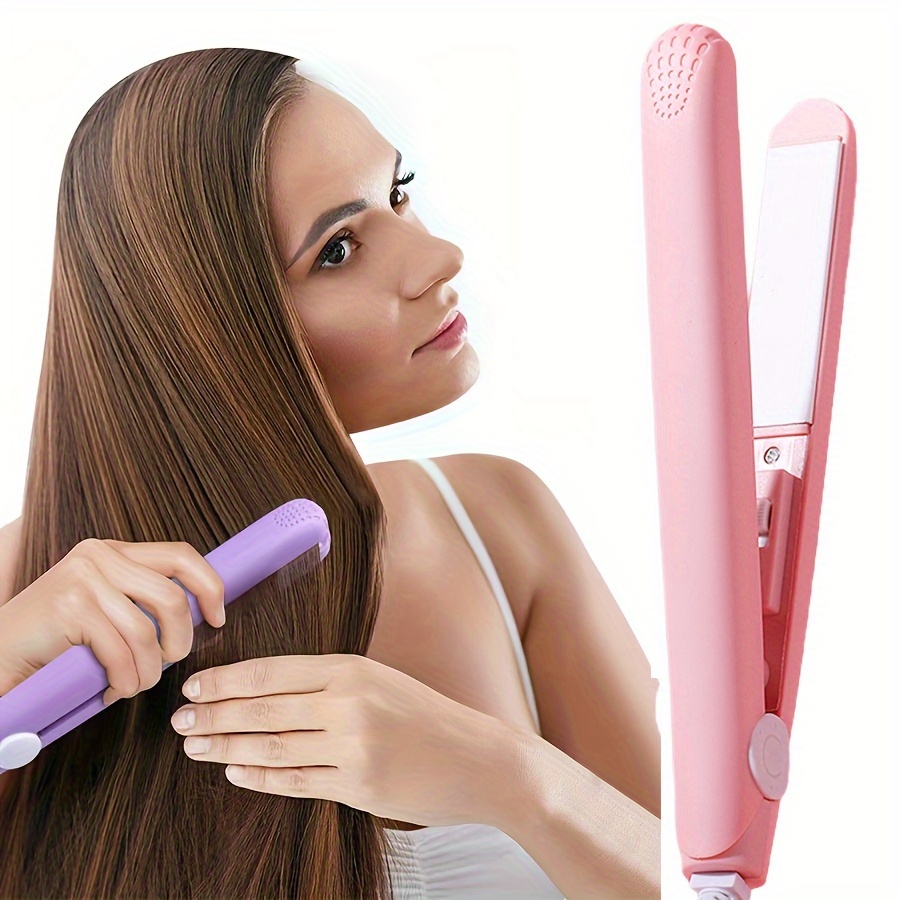 

Mini 2-in-1 Straightening And Curling Hair Brush, Dual-function Hair Styling Tool With Heat, Gifts For Women