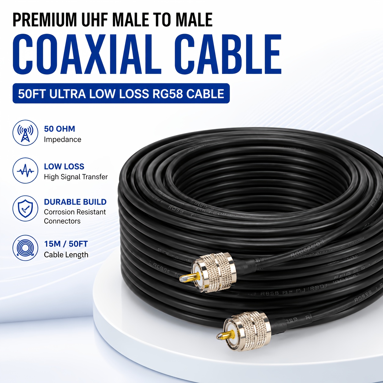 coaxial cable sold on Temu United States