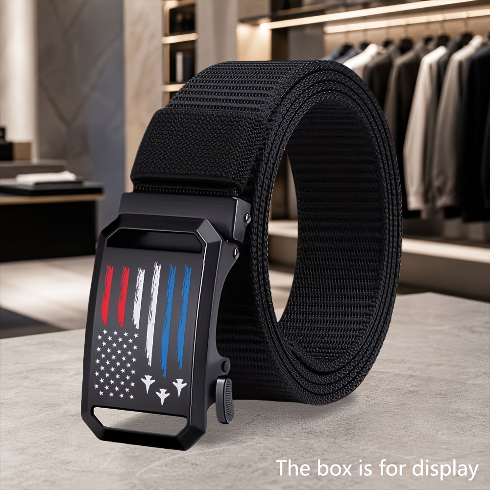 TEMU 's Casual Belt, Automatic Belt, Multi-functional Woven Belt, Wear-resistant Sports Belt, Outdoor Casual Air Force Belt, A Must-have For Stylish