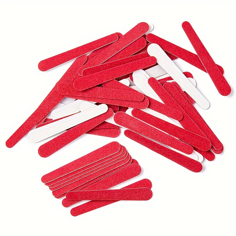 

100pcs Double- Files - , Disposable Strips For & Pedicure