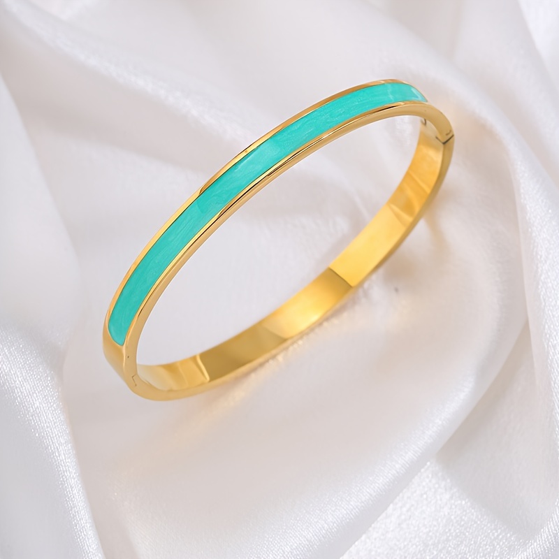 E-shop 1 Stück Hochwertiges Öltropfen-Armband aus Edelstahl, Nischen, Vielseitiges Leicht Luxuriöses Armband, Ideal für Feste Feiern