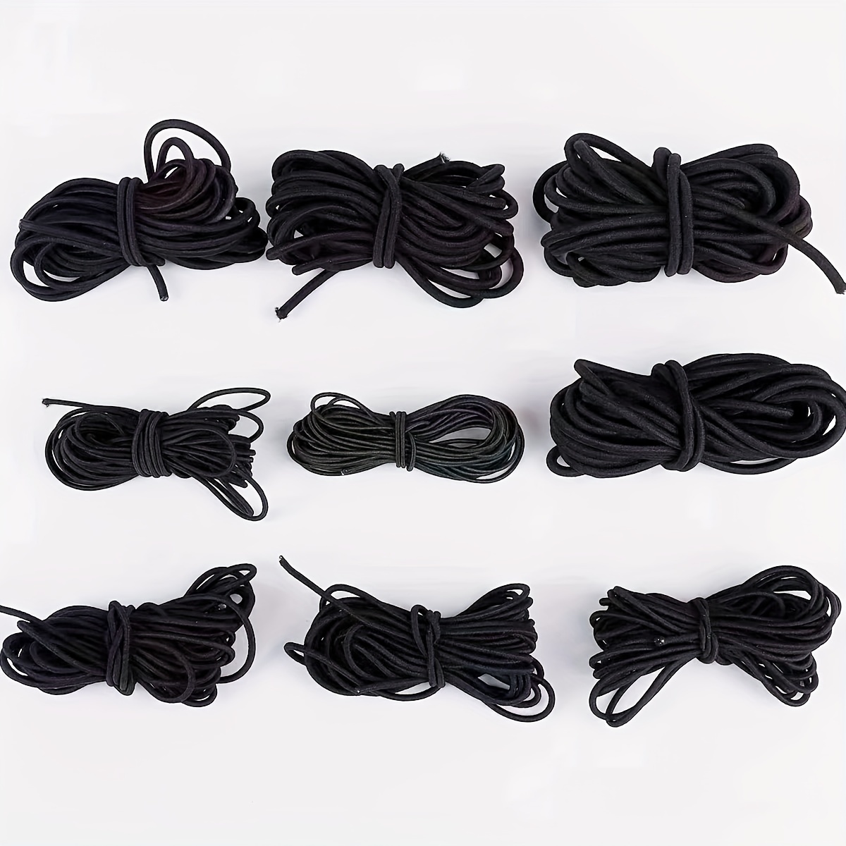High Elasticity Rubber Polyester Bungee Cords Variety Pack Temu Canada