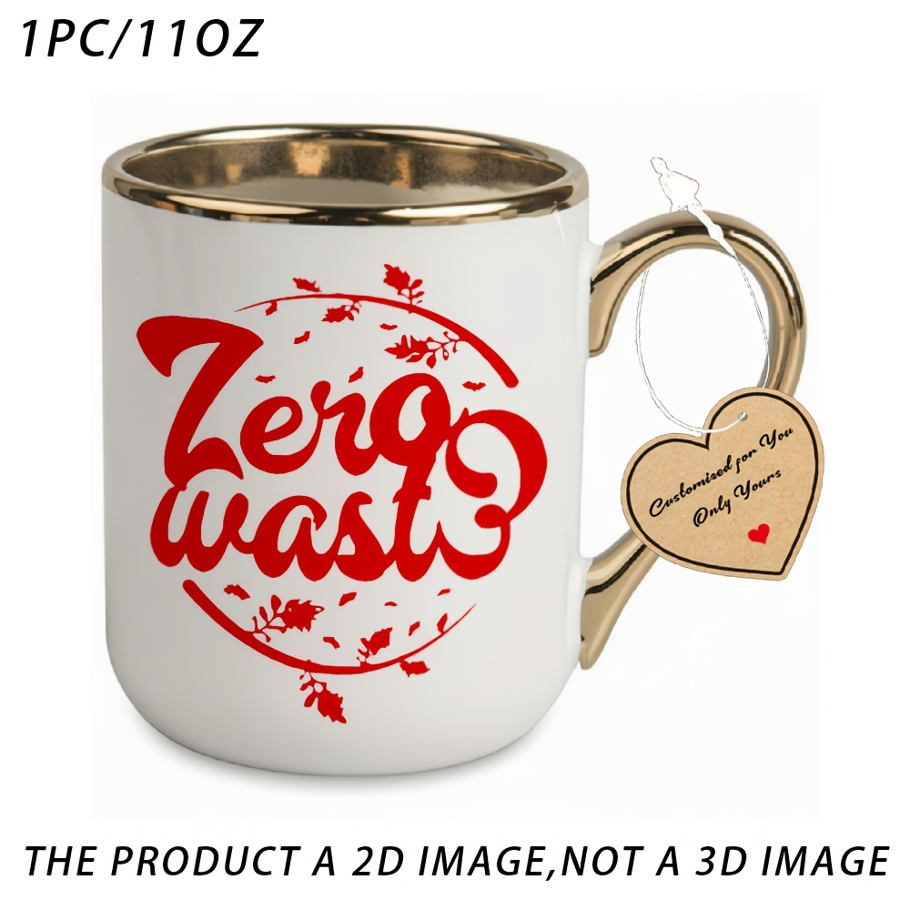 item picture 1pc zero waste sustainability white elegant mug for restaurant and business     ideal gift for   gifts for women mens gifts perfect christmas and halloween gifts
