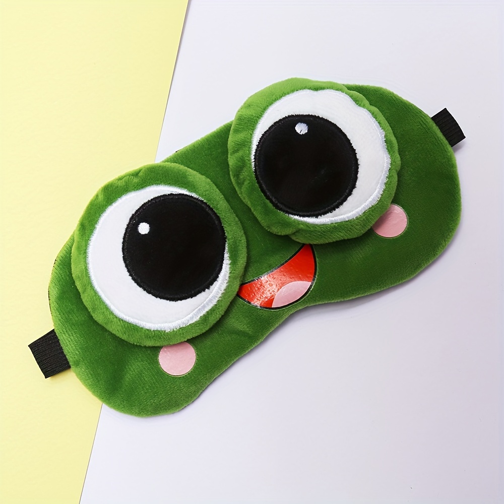 1pc 3D Frog Eye Mask For Sleeping, Blackout Animal Pattern Cover, Comfort  Blindfold Women Men Universal Size Cute Sleep Mask, Portable Gaming Travel E