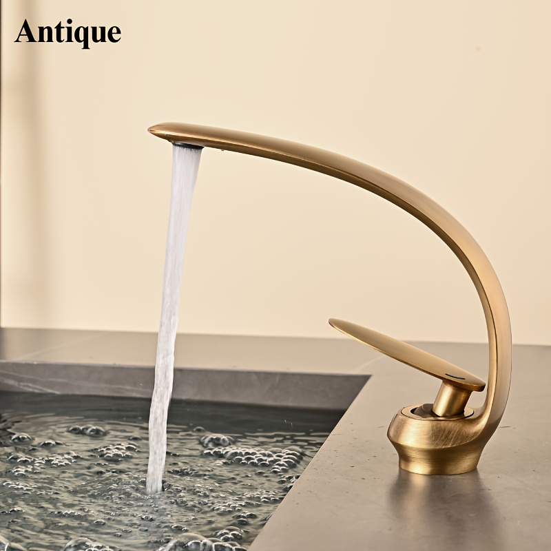 1 szt. Biały kran Kreatywny uchwyt galwaniczny Kuchnia Umywalka do łazienki Kran ciepłej i zimnej wody do basenu i do użytku zawodowego Instrukcja pływania i korzystanie z hotelu