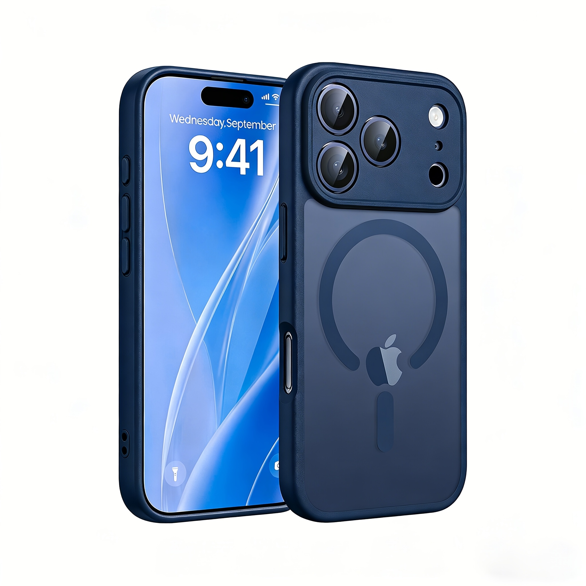 TEMU Phone Case: Luxury Translucent Matte Magnetic Wireless Charging Phone Case Compatible With Iphone 17promax 17 Air 16 15 14 13 Pro Women Cases