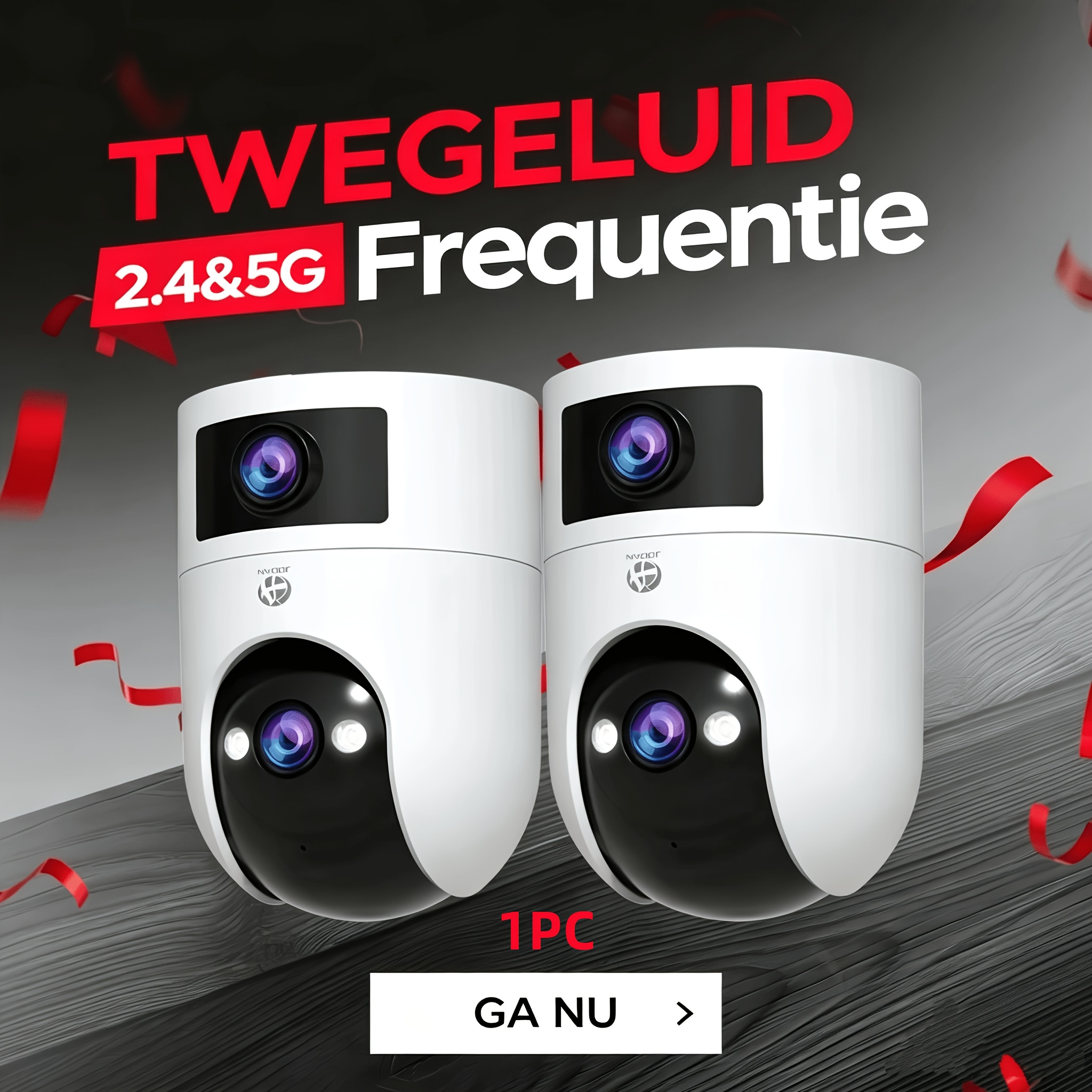 artikel foto buitencamera 5g met   lens en panoramische bewaking | ptz-rotatie | full hd 2304×1296 | 2.4g/5g dual-band wifi | 2-kanaals audio-intercom | intelligente bewegingsdetectie + nachtzicht | voor thuis- en commercieel gebruik