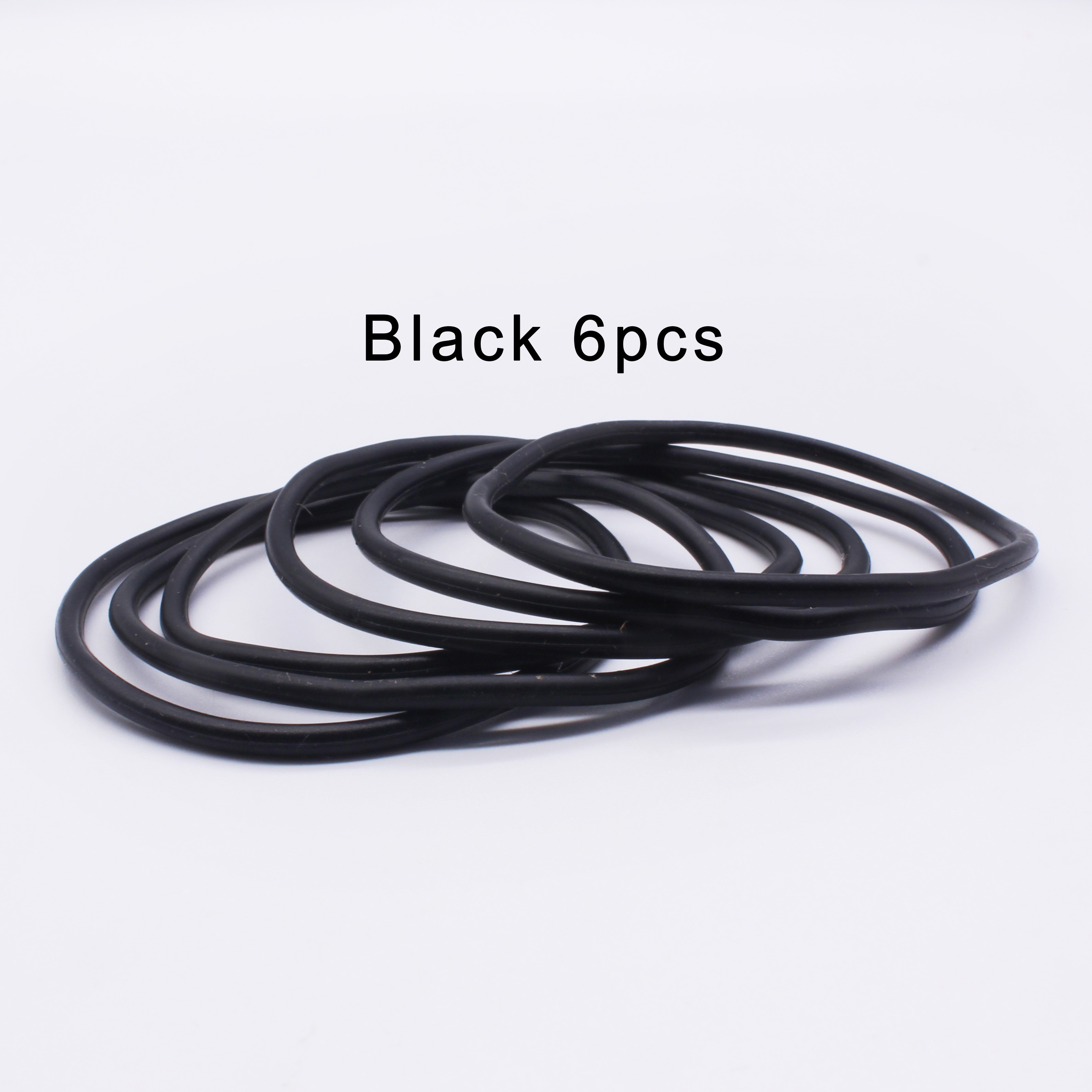 6pcs/12pcs-small Round S, Thin Bangles, Silicone Wristbands, Versatile Bands, Candy-colored S