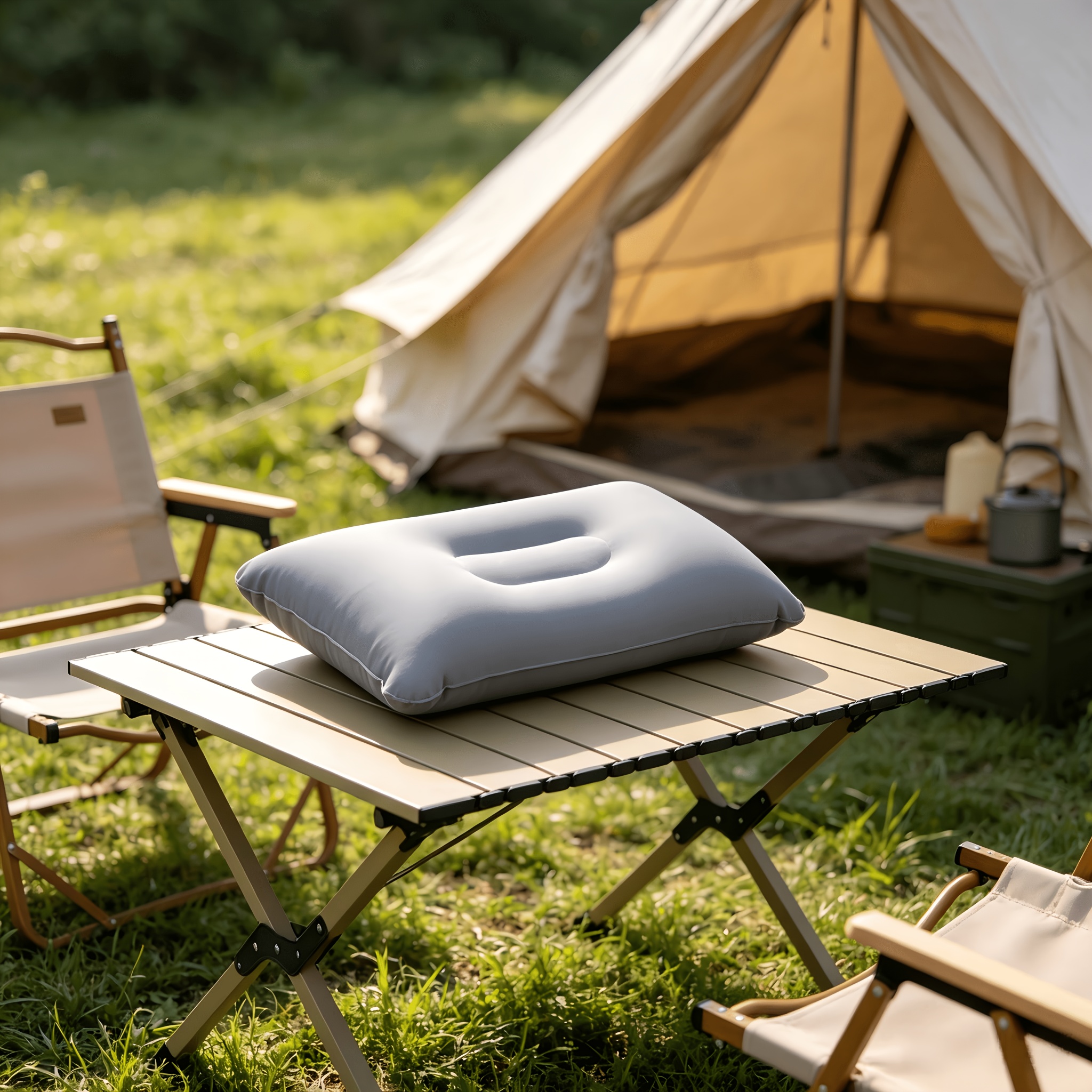 A4 Size Inflatable Camping Pillows, 1-Pack or 2-Pack