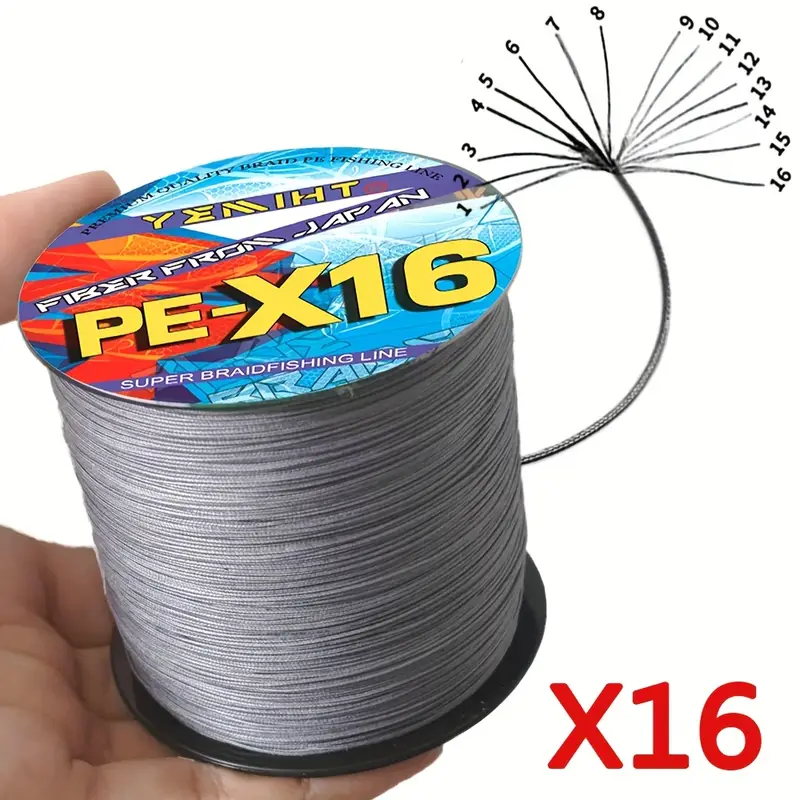 16 strand super pe braided fishing line 0 8 20 smooth strong - Temu 16 strand super pe braided fishing line 0 8 20 smooth strong - Temu
