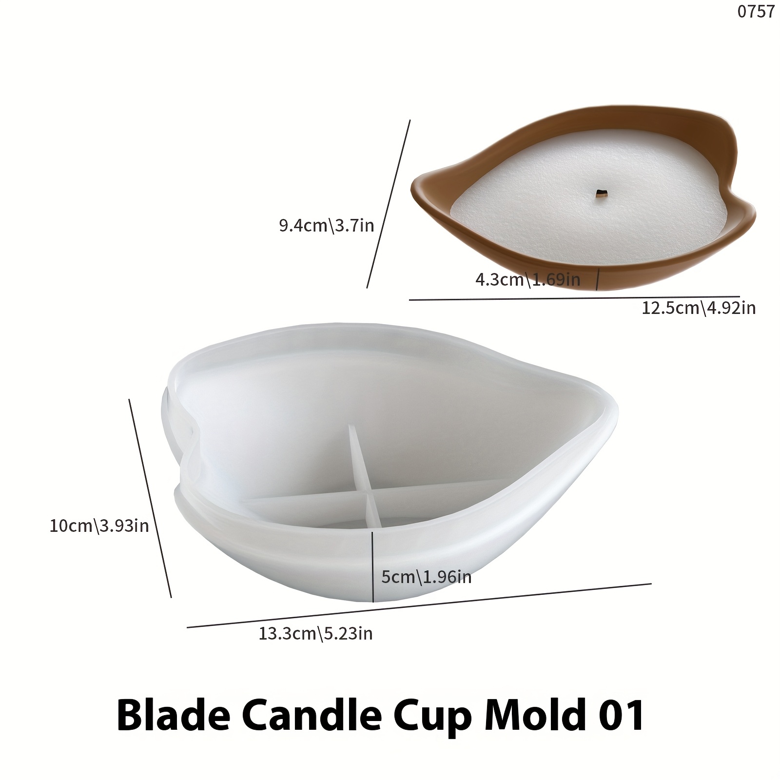 Resin Casting Molds Candle Making Molds Scented Plaster And Concrete Storage Tray Silicone Mold, Leaf Candle Bowl And Cup Plaster Mold