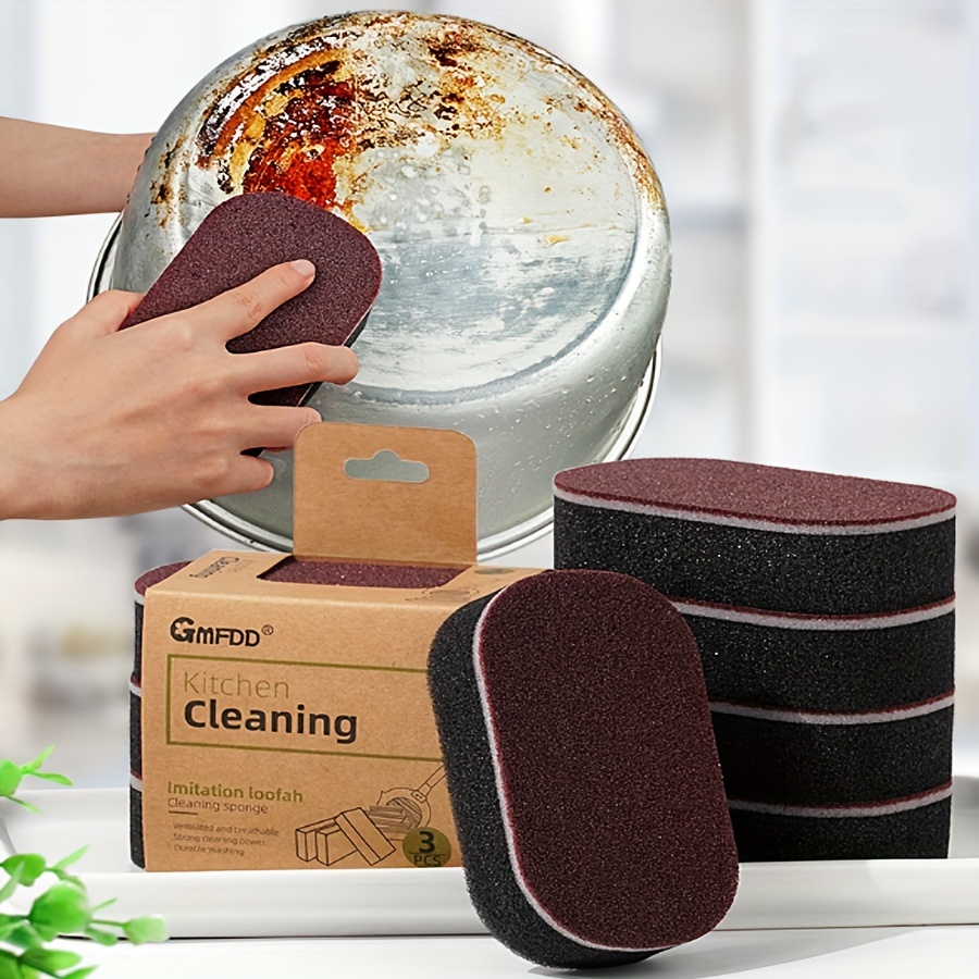 

Magic Abrasive Cleaning Sponge - Kitchen, Bathroom, Toilet, Glass, Wall Cleaner - Super Effective, , Essential For Home Cleaning, Back-to-school Cleaning Kit