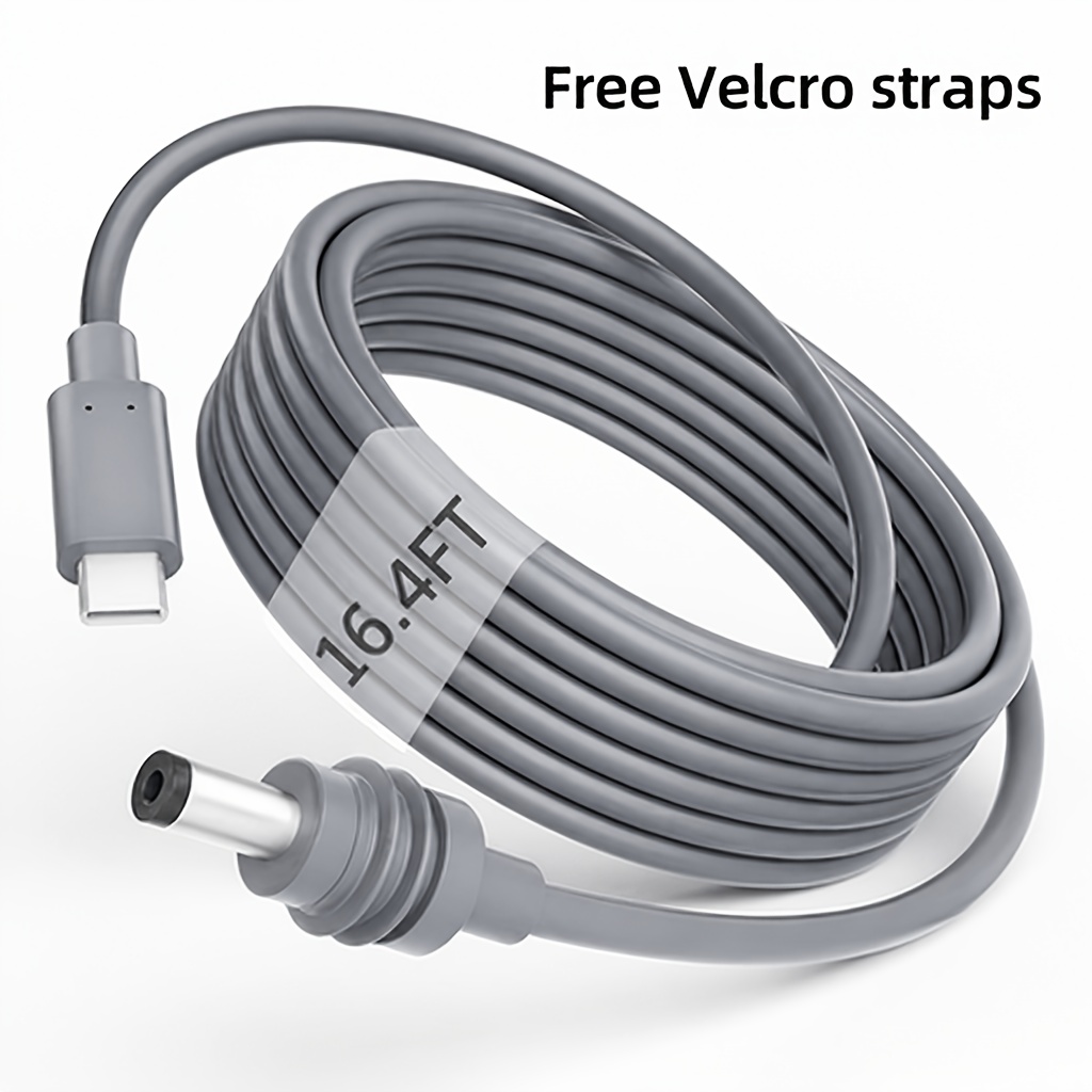TEMU Câble d'alimentation mini Starlink, cordon adaptateur USB C PD vers 5,5x2,1 mm , câble de charge de type C pour station d'alimentation portable,