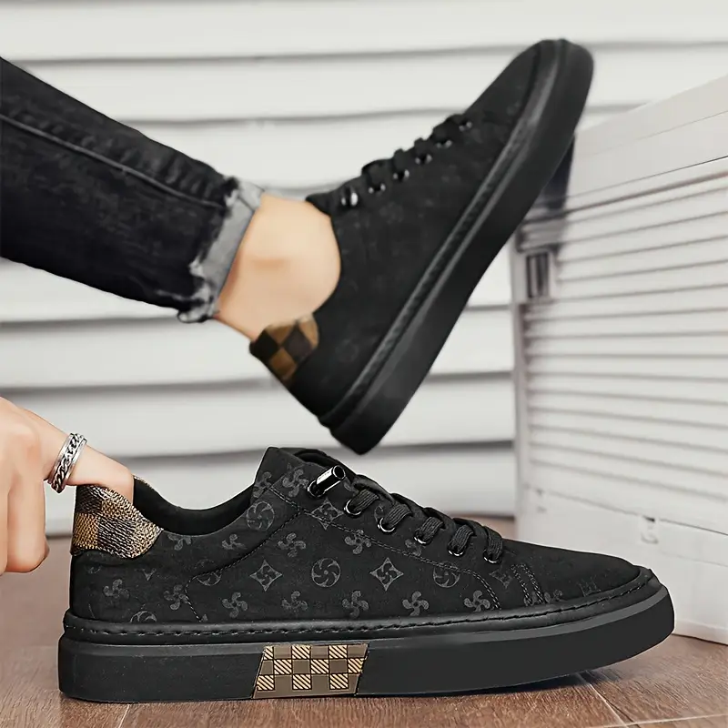 mens breathable canvas sneakers casual slip on shoes with laces for details 7