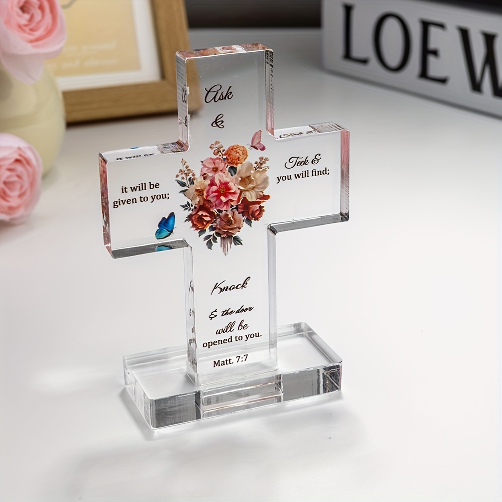 1pc Elegant Acrylic Desktop Ornament - Perfect Gift For Weddings 