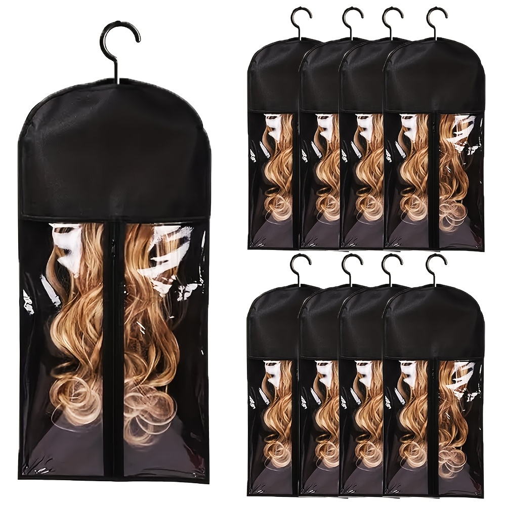 

Two-pack Wig Storage Bag, Travel Wig Storage Dust Cover, Portable Wig Protection Bag, Wig Organizer Hanging Bag, Storage Hanging Bag