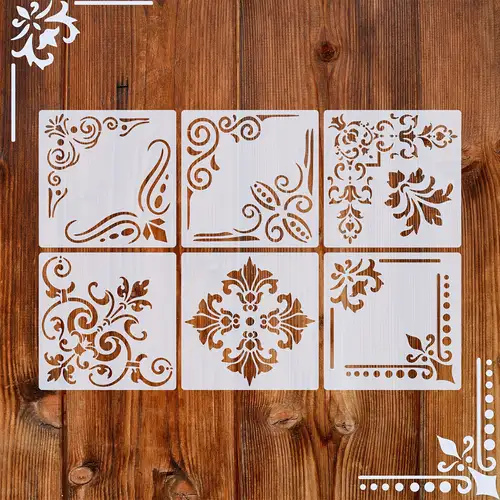 Stencil Per Pittura Riutilizzabili - 24 Pezzi Modelli Geometrici Per Decorazioni - Foto 11