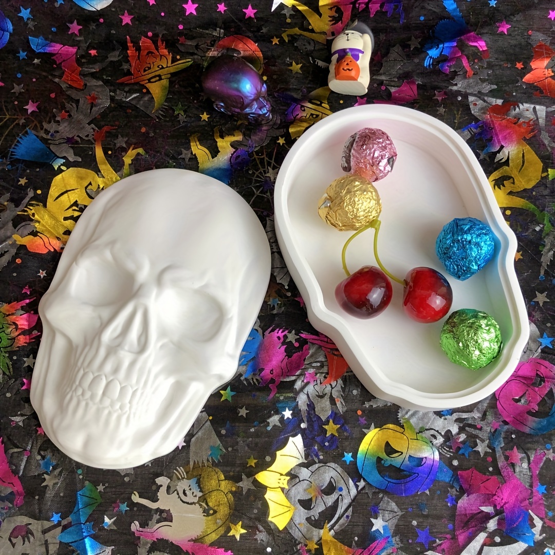 

Halloween Storage Box Diy Halloween Half- Storage Box Lid Two- Set Casting Storage Box Box Key Jewelry Storage Box