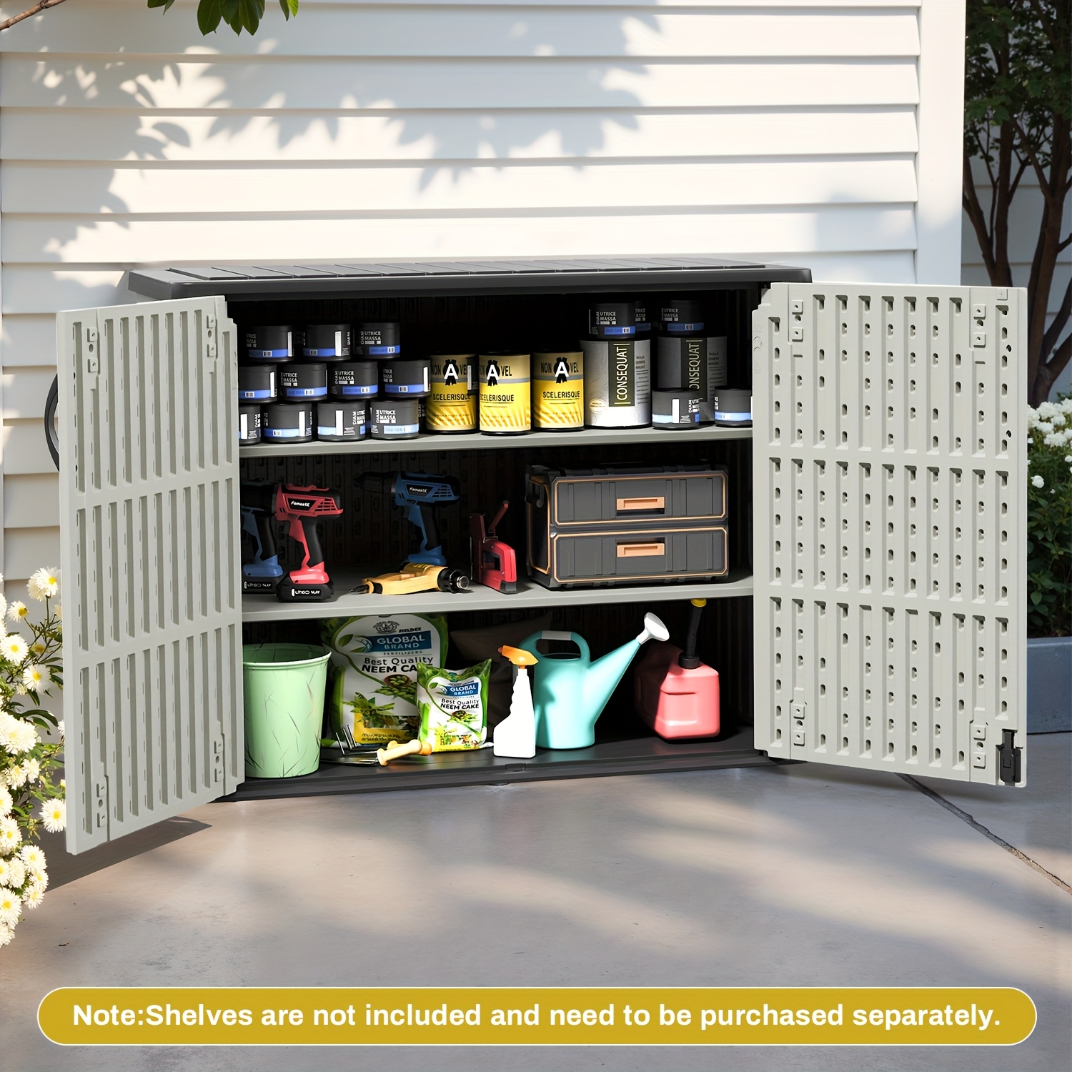 plastic cabinet 0811 494 260gal box cabinet rack outdoor - Temu