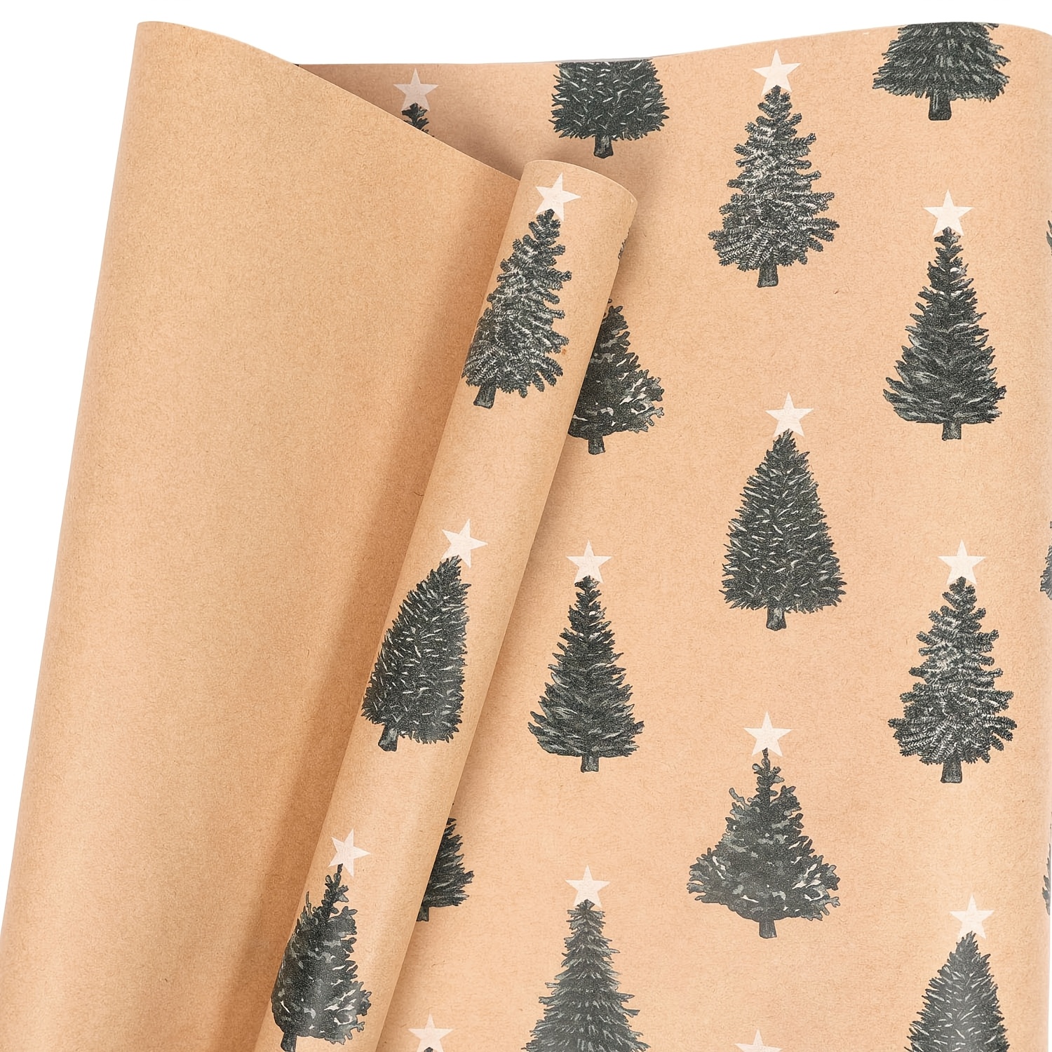 

1 Roll Paper, Green Christmas , Holiday Gift Wrapping Paper For Christmas And Birthday Presents, Office Supplies, Party Decor