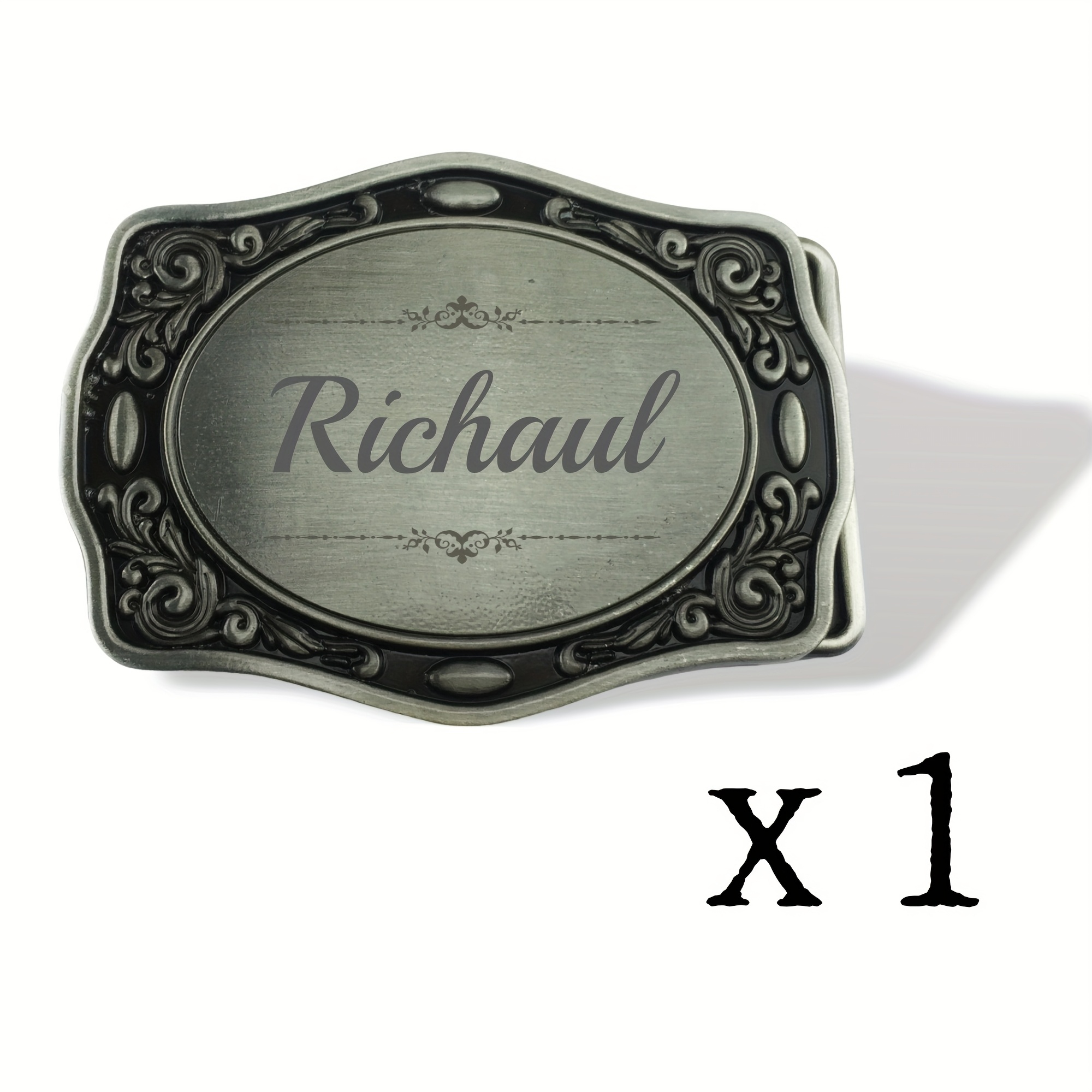 TEMU Custom 1pc Western Belt For Men- Personalized Engraved Name And Pattern- Gift For Dad, Father, Boyfriend Or Husband