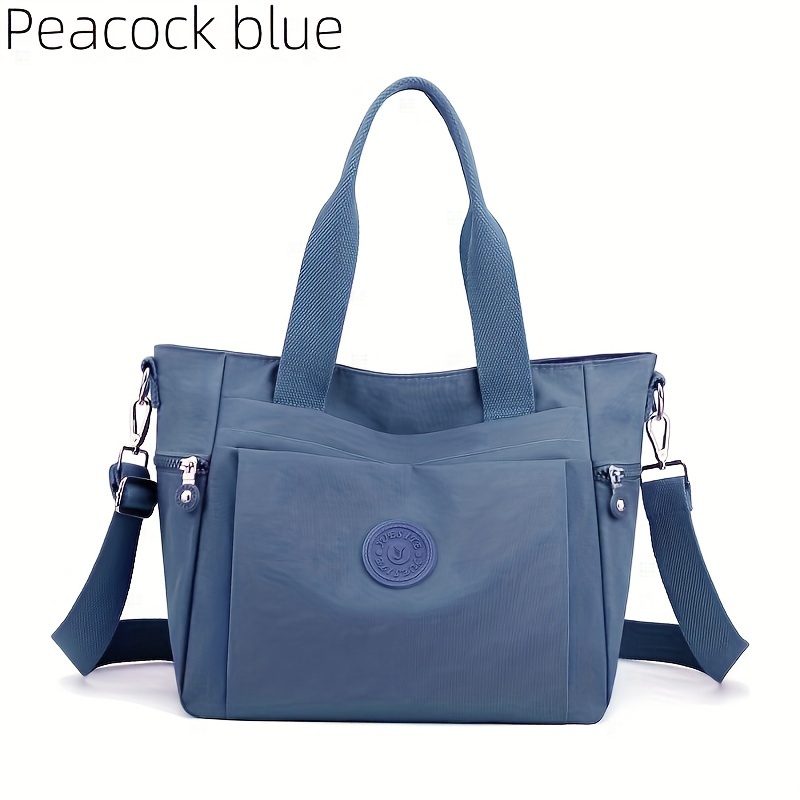 multi pocket large capacity crossbody tote bag nylon - Temu