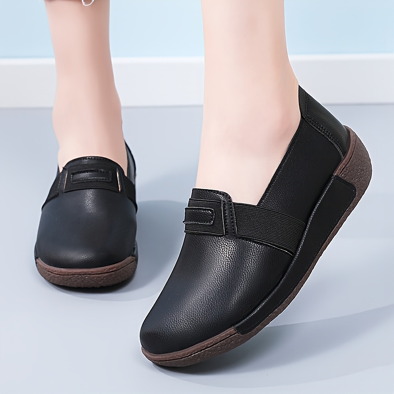 2025 new women's retro oxford loafers slip platform heel Temu