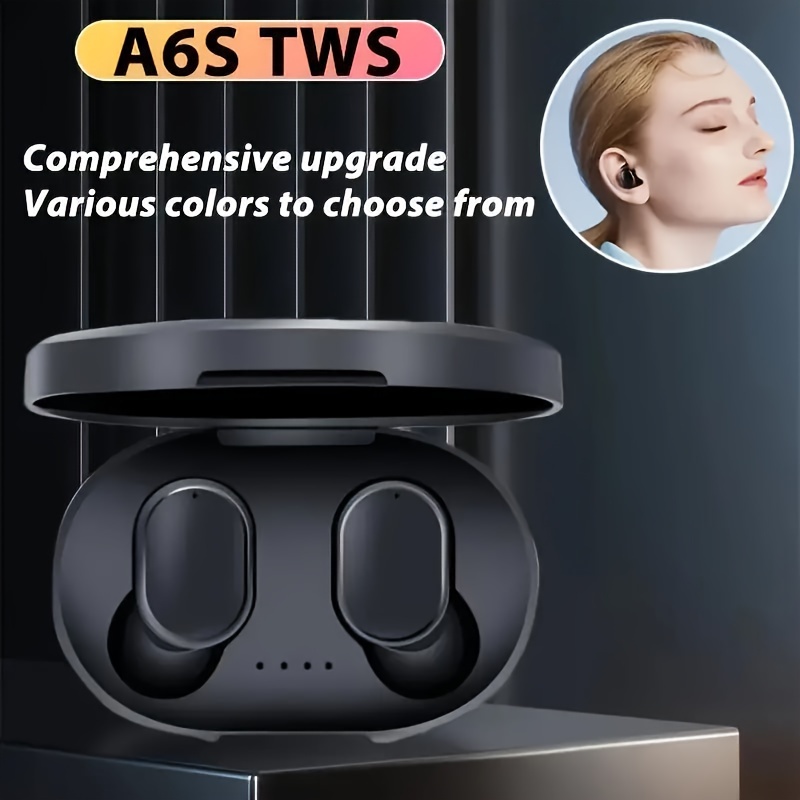 

Wireless Earbuds, Hifi Bass Sound, In-ear, High- Audio, Wireless Compatible, Capacitive Microphone, Volume Control, Polymer Battery, Waterproof, For Music & Running, With Charging Case